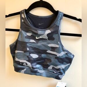 Nike DRI-FIT M Sports Bra Camouflage NWT Athletic